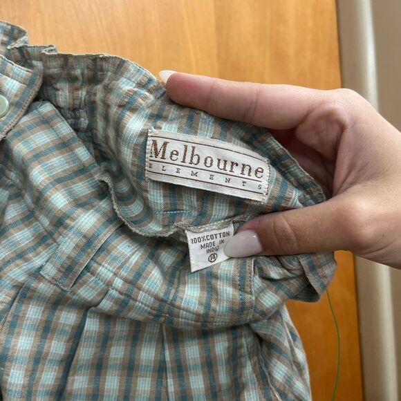 Melbourne vintage Plaid Flat Front Shorts - Picture 2 of 3